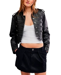 Free People Women's Utility A-Line Mini Skirt