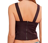 Free People Women's Corset-Style Sleeveless Top