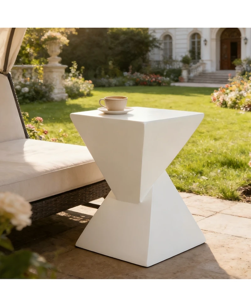 Streamdale Furniture Mgo X-Design All-Weather Side Table