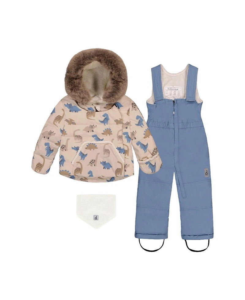 Deux par Toddler Boy Two Piece (2-3) Snowsuit Dinosaur Print