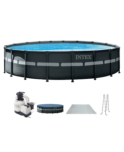 Intex 26339EH 24' x 52" Round Ultra Xtr Frame Swimming Pool Set with Filter Pump