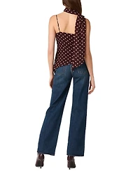Astr the Label Women's Chiffon Cowl Neck Scarf Top