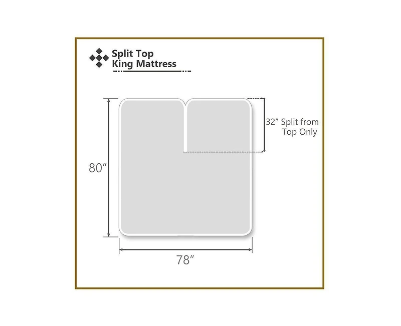 Abripedic Top Split King Fitted Sheet Only - Luxury 1000 Thread Count
