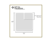 Abripedic Top Split King Fitted Sheet Only - Luxury 1000 Thread Count