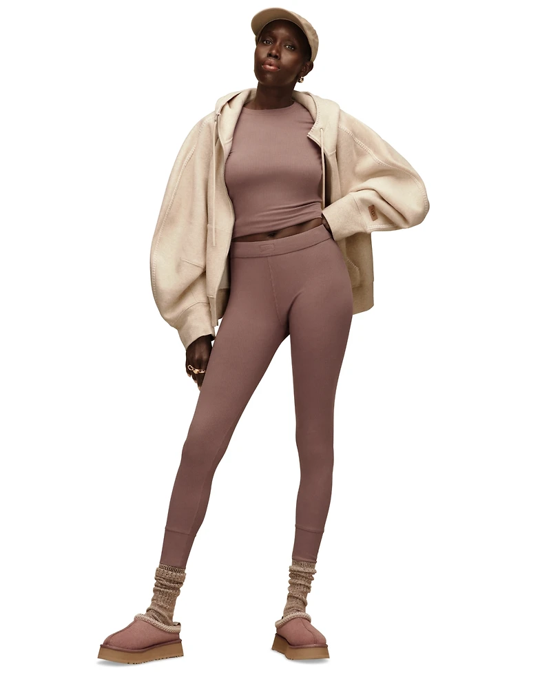 rib knit slouchy crew