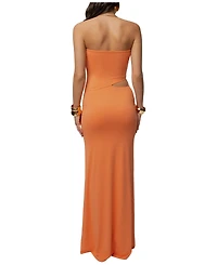 Jluxlabel Women's Sun-Kissed Glow Maxi Strapless-Cutout Dress