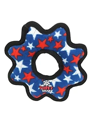 Tuffy Medium Gear Ring Star, Plush Squeaky Dog Toy