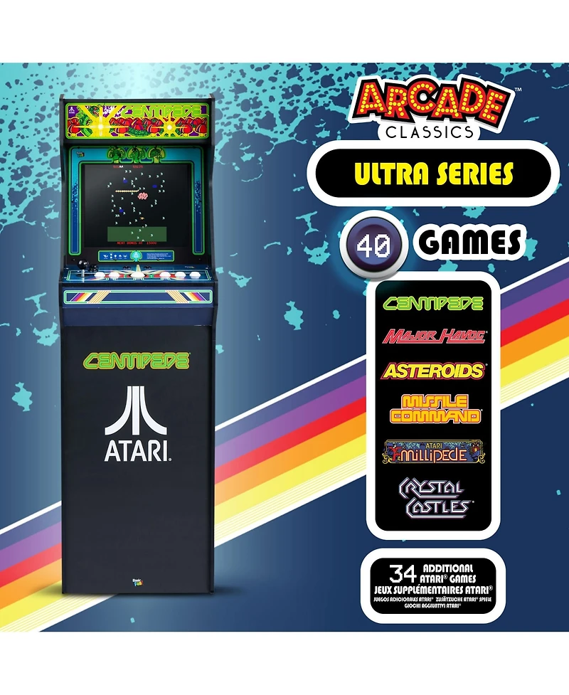 Arcade Classics Atari Ultra Series Arcade Game Cabinet with 17" Screen