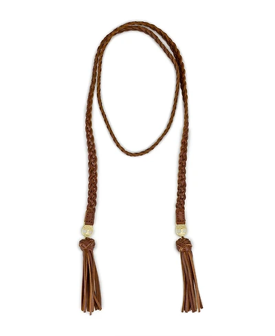 Patricia Nash Wrapped Leather Collection Lariat Necklace