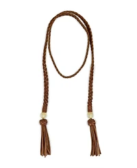 Patricia Nash Wrapped Leather Collection Lariat Necklace