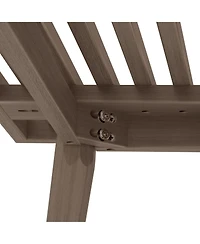 Sunset Living Furniture Mid-Century Modern Full-Size Bench