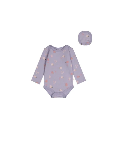 Deux par Baby Girls 3M To 24M Cotton Onesie Hedgehog Print