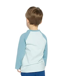Deux par Deux Little and Big Boy (6 - 8) Long Sleeve Raglan Cotton T-Shirt