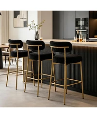 Dyhome 24" Bar Stools Set of 3, Counter Height Chairs