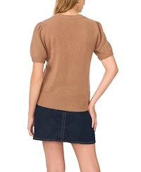 Vince Camuto Women's Short-Sleeve Crewneck Sweater