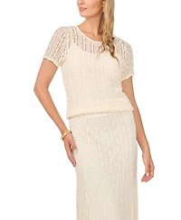 Vince Camuto Women's Crewneck Short-Sleeve Top