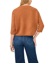 Vince Camuto Women's Elbow-Sleeve Crewneck Sweater