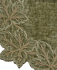 Lenox Lurex Leaves Velvet Round Placemat, 15" x 15"