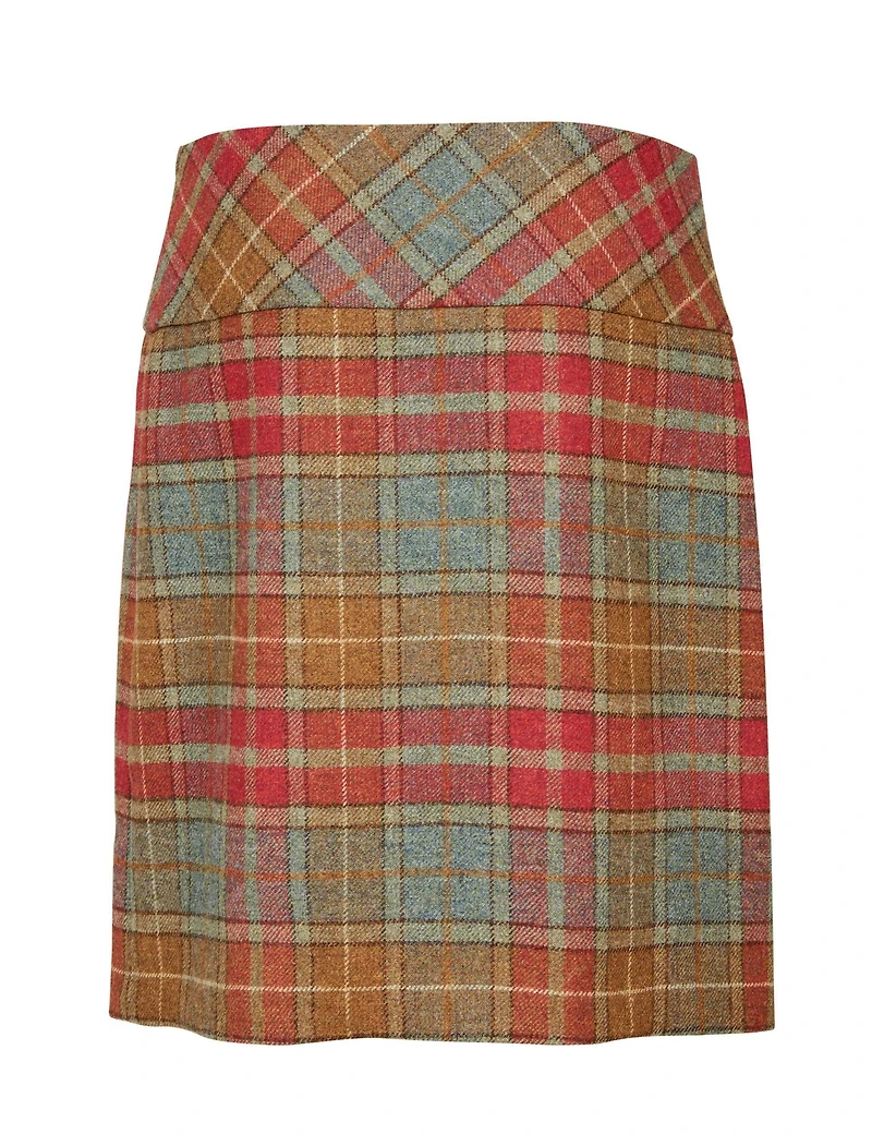 Celtic & Co. Women's The British Celt Kilt Plaid A-Line Wool Skirt