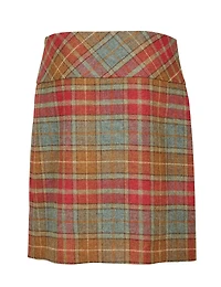 Celtic & Co. Women's The British Celt Kilt Plaid A-Line Wool Skirt