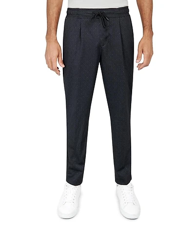 Society of Threads Men's Regular Fit Drawstring Pleated Pants