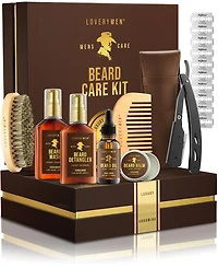Lovery Men Beard Care Gift Set - 13piece Grooming Gift Set