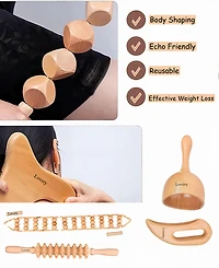 Lovery 6 Piece Wooden Body Care Massage Tool Kit