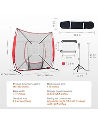 Vevor Baseball Softball Practice Net Hitting Batting Multiple Accessories