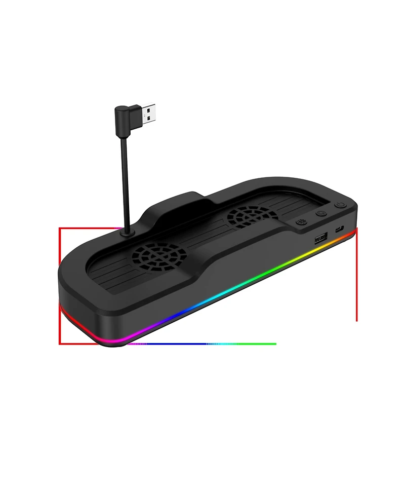 Biogenik Rgb Cooling Stand Usb-a Dual-Fan for Nintendo Switch 2 Dock