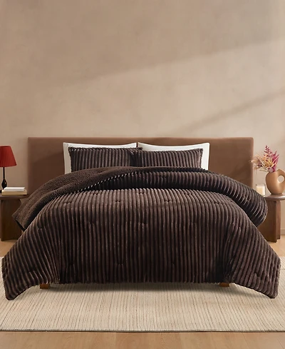 Ugg Avery Ribbed 3-Pc. Comforter Set, Full/Queen