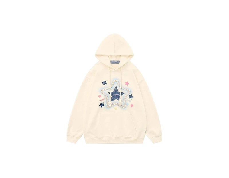Aelfric Eden Women's Denim Star Applique Hoodie