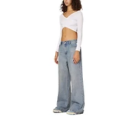 Aelfric Eden Women's Rhinestone Baggy Jeans