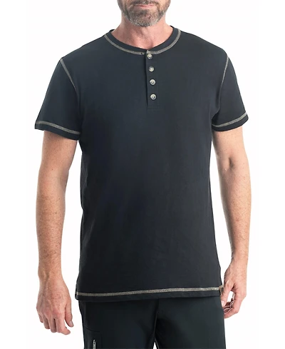 Legendary Whitetails Mens Maverick Slub Henley Short Sleeve Shirt