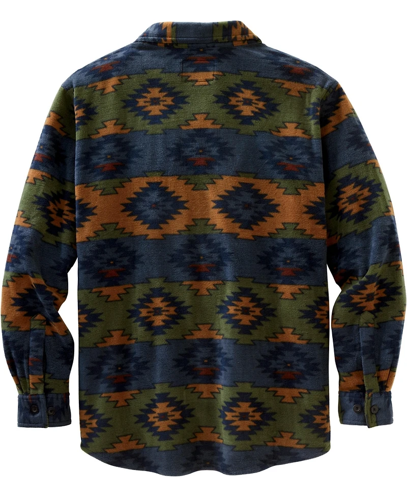 Legendary Whitetails Men's Heavyweight Navigator Fleece Long Sleeve Button Up Shirt