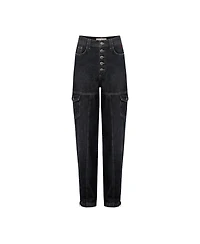 Pcfg Men's Women's Your Itch Zip-Detail Cotton Denim Pants