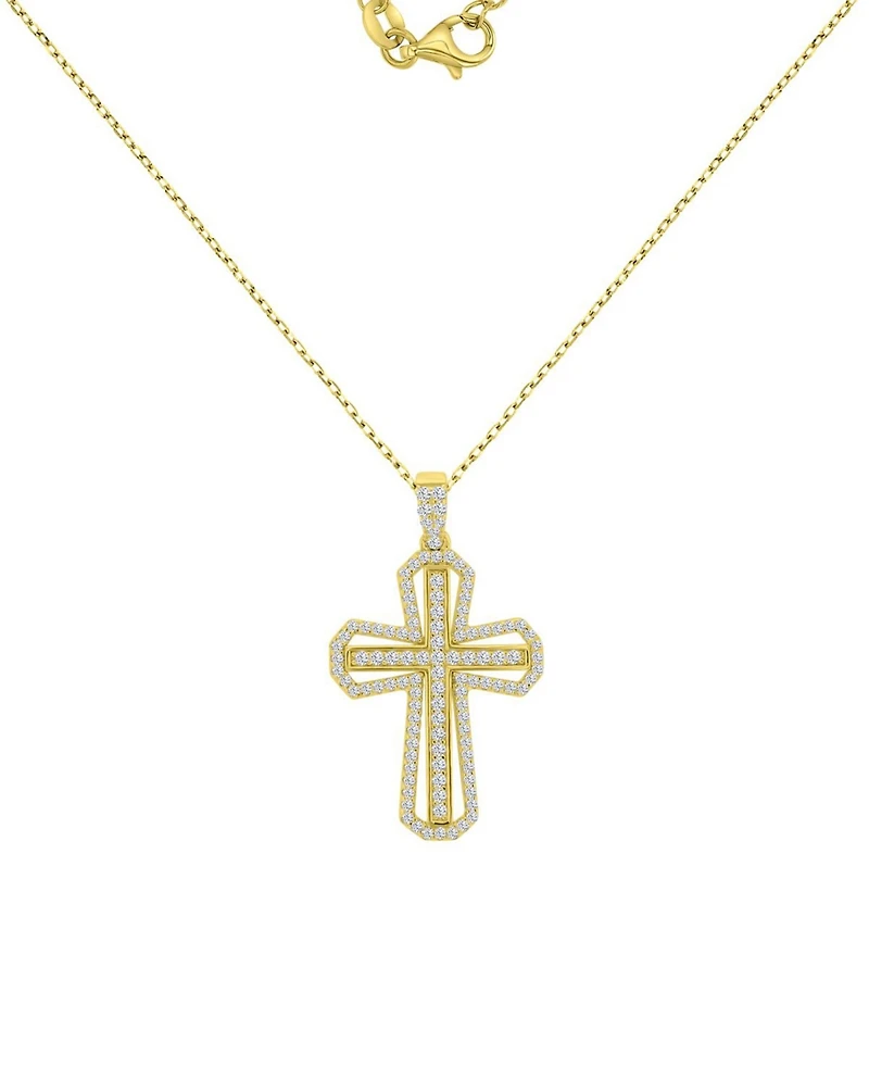 Macy's 14k Gold-Plated Daily Wear Cross Necklace