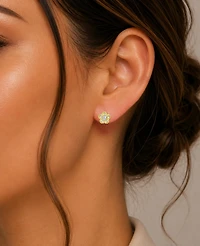 Macy's 14k Gold-Plated Daily Flower Stud Earrings