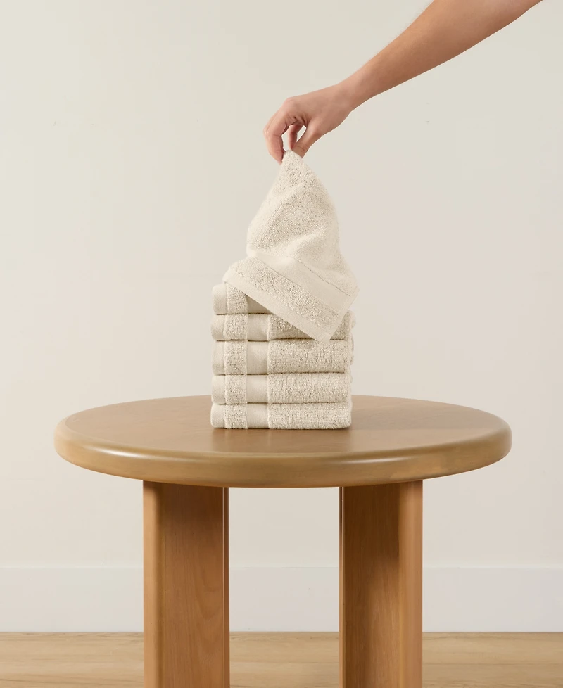 ienjoy Home 6-Pc. Cotton Washcloth Set, 13" x