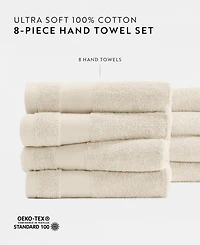 ienjoy Home 8-Pc. Cotton Hand Towel Set, 16" x 28"