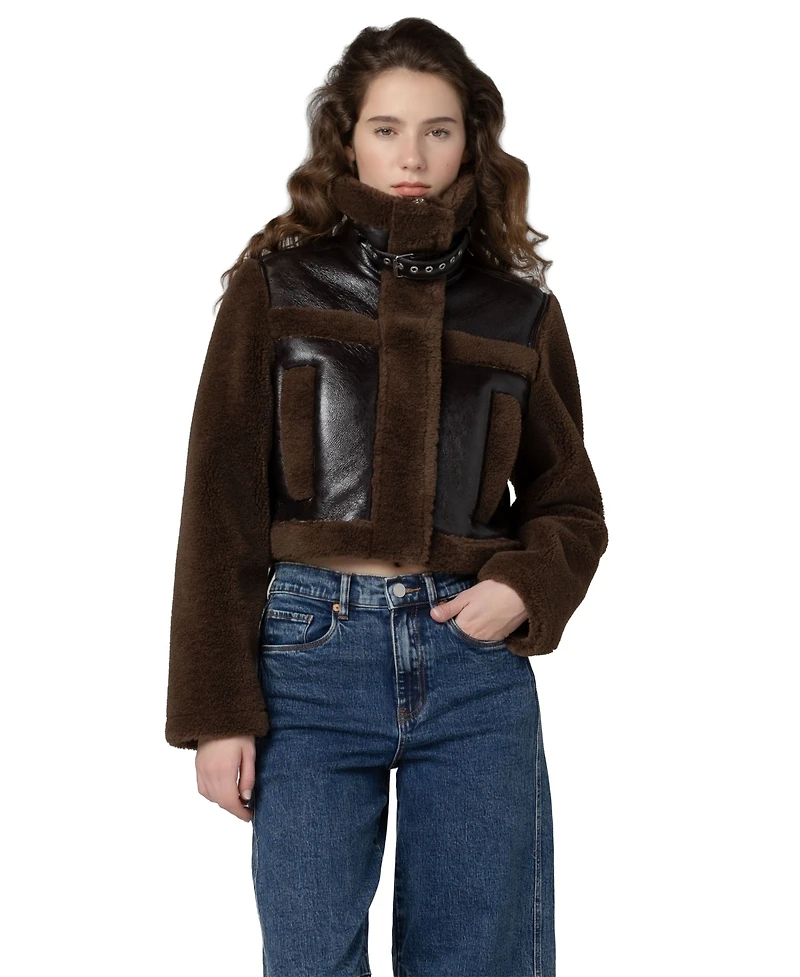 Blank Nyc Women's Funnel Collar Zip Jacket