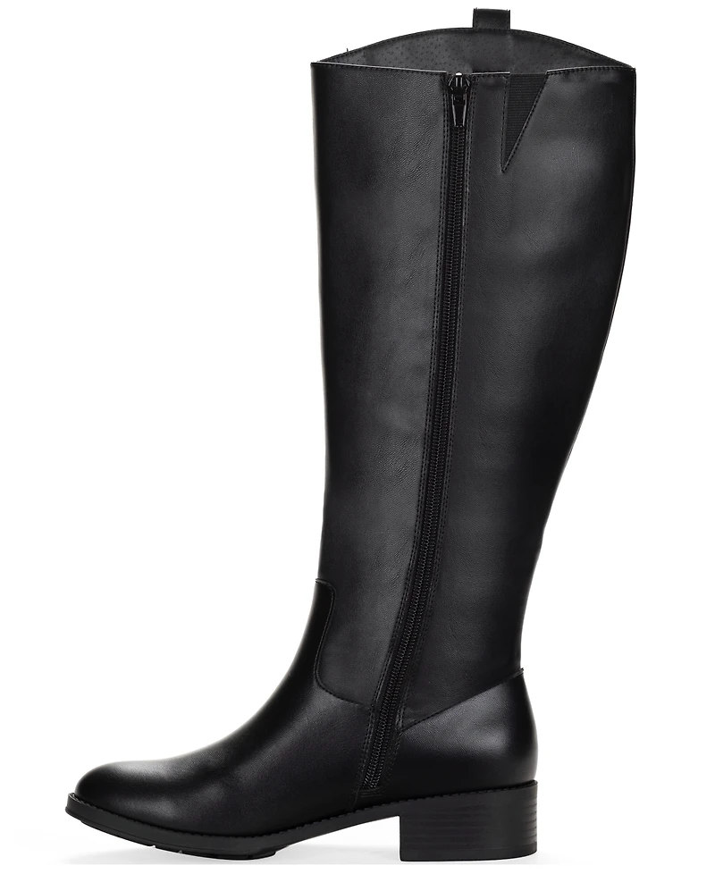 Style & Co Women's Valoraa Round Toe Full-Zip Riding Boots