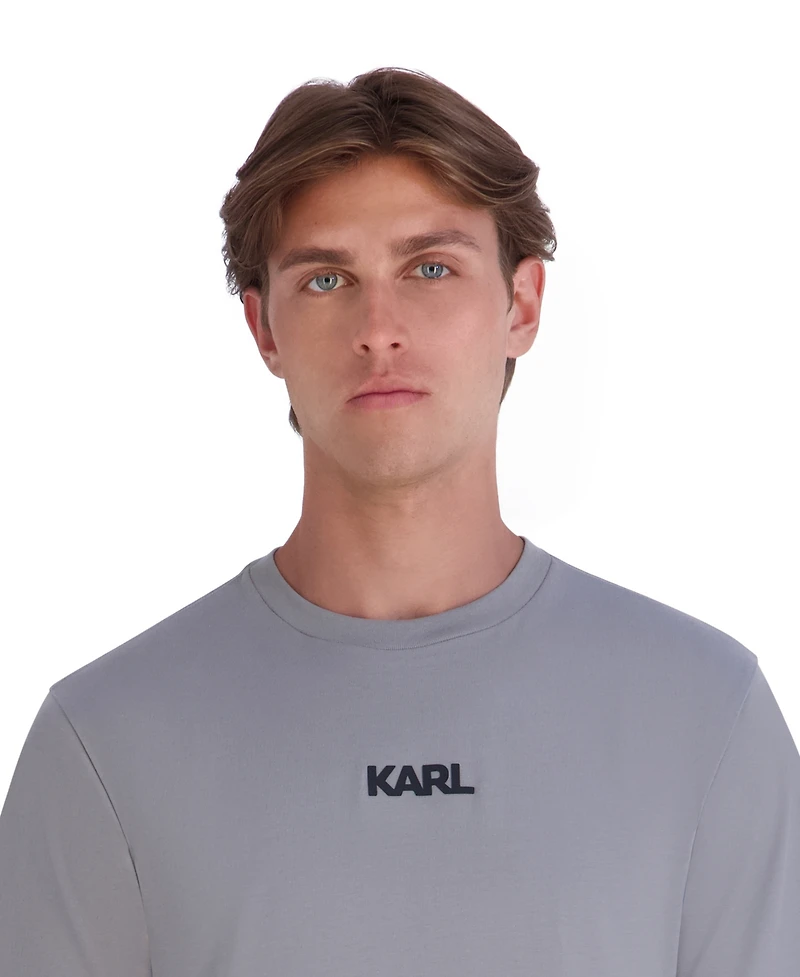 Karl Lagerfeld Paris Men's Rubberized T-Shirt