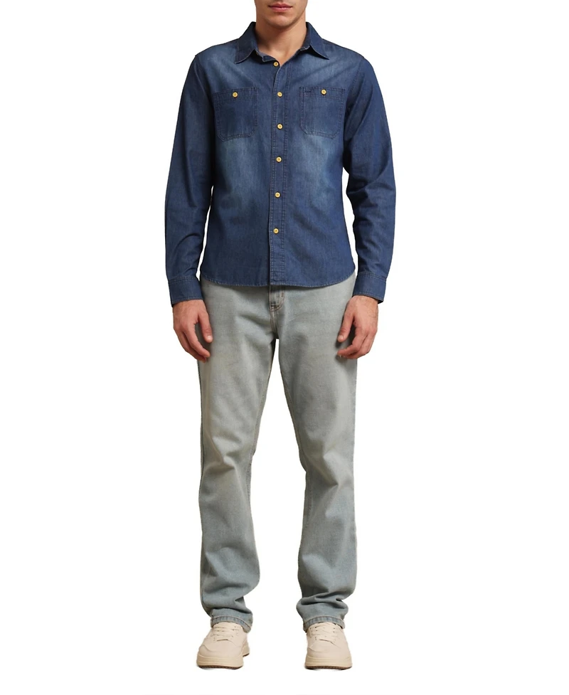 Members Only Men's Denim Shirt