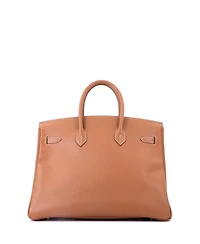 Pre-Owned Hermes Birkin 35 Handbag Brown Courchevel with Gold Hardware