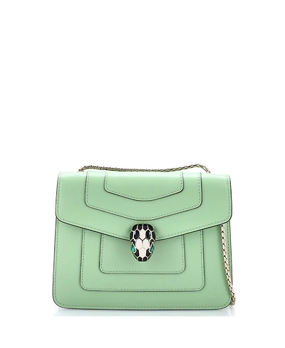 Pre-Owned Bvlgari Small Serpenti Forever Square Shoulder Bag Leather
