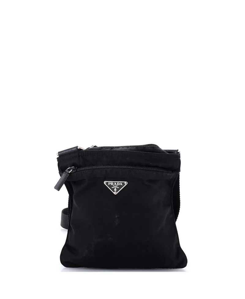 Pre-Owned Prada Small Flat Messenger Bag Tessuto