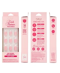 Orly Kiss The Bride French Manicure Short Almond Press-On Nails Set