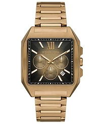 Michael Michael Kors Men's Hayes Chronograph Beige Gold-Tone Stainless Steel Watch 40mm