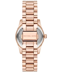 Michael Michael Kors Women's Lexington Three-Hand Rose Gold-Tone Stainless Steel Watch 33mm
