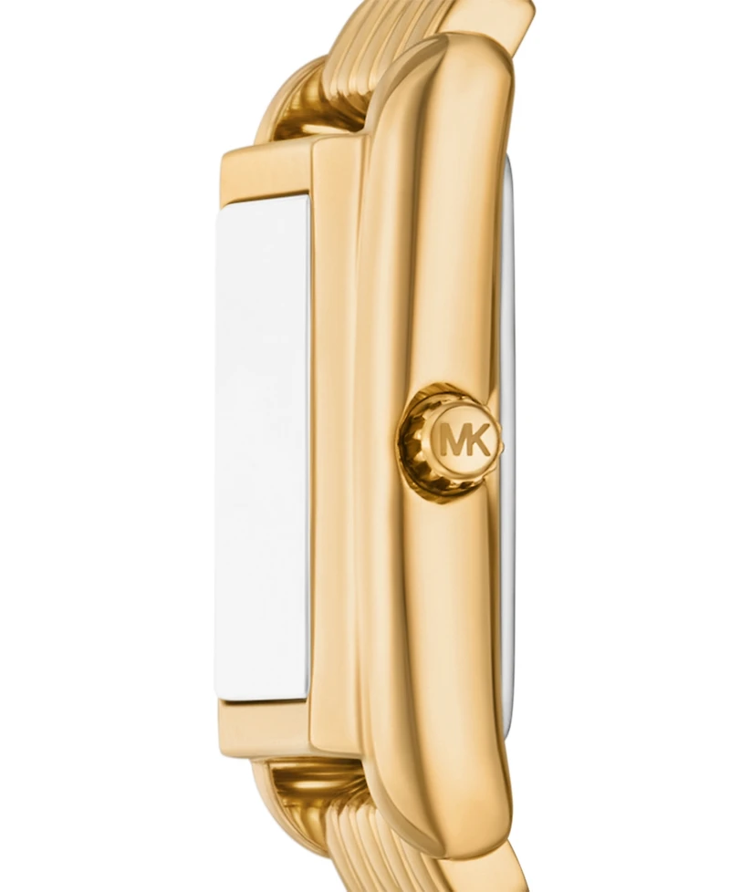 Michael Michael Kors Women's Essex Three-Hand Gold-Tone Stainless Steel Watch 20mm